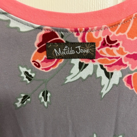 Matilda Jane Fit & Flare Marzipan Rose Happy & Free Layered Dress Size Small - Picture 4 of 5